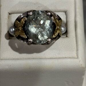 Ann King Prasiolite (green amethyst) ring